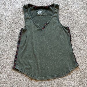 Anthropologie Pilcro Green Tank Top Small